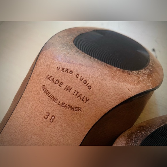 SOLD! Tan Leather Anyi Lu Pumps - Picture 8 of 9